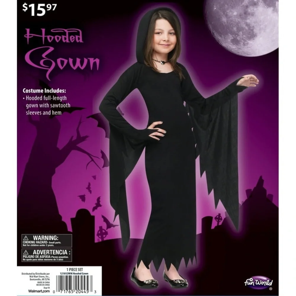 Mystical Midnight Hooded Kids Costume